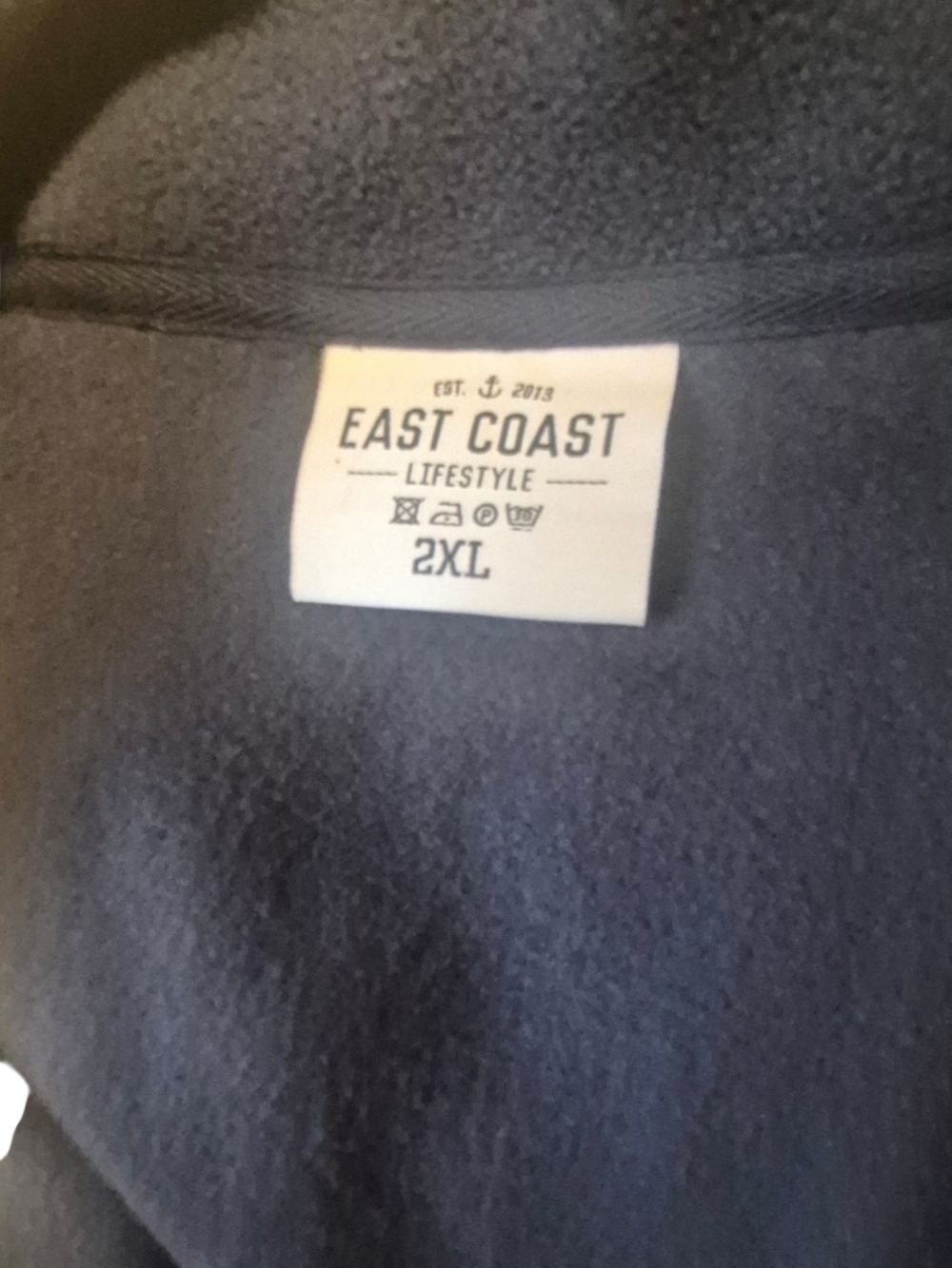 Full-Zip Polar Fleece Jacket, Sz 2XL - Picture 4 of 7